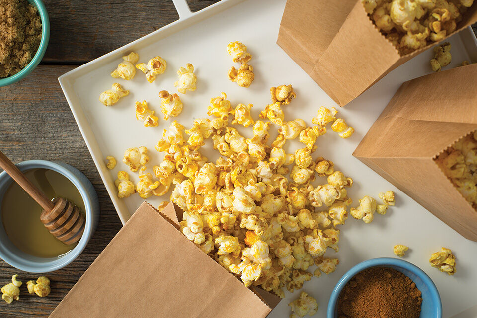 Sweet and Savory Curried Popcorn